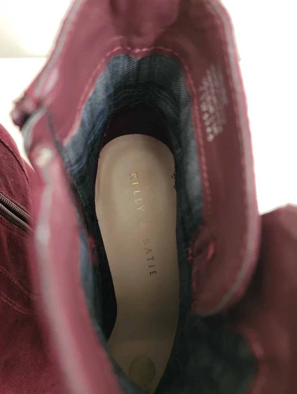 Kelly & Katie Burgundy Ankle Boots